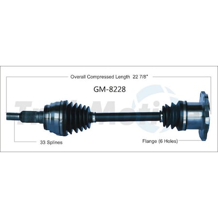 Surtrack Axle Cv Axle Shaft, Gm-8228 GM-8228